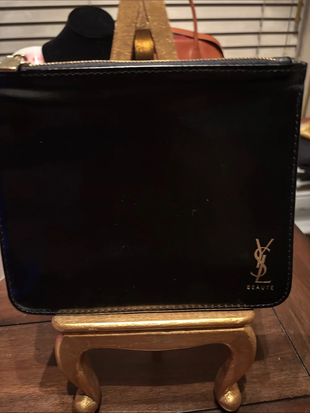 Yves Saint Laurent Beauty Leather Pouch